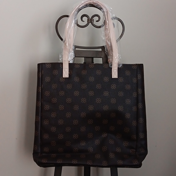 Avon Marilyn Bag.  Brown Print - Picture 2 of 4